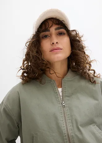 Gevoerd bomberjack • rookolijfgroen • bonprix online shop