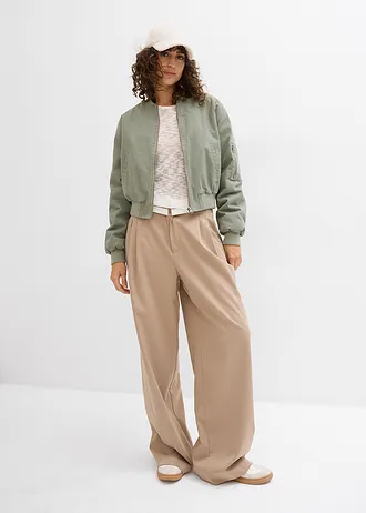 Gevoerd bomberjack • rookolijfgroen • bonprix online shop