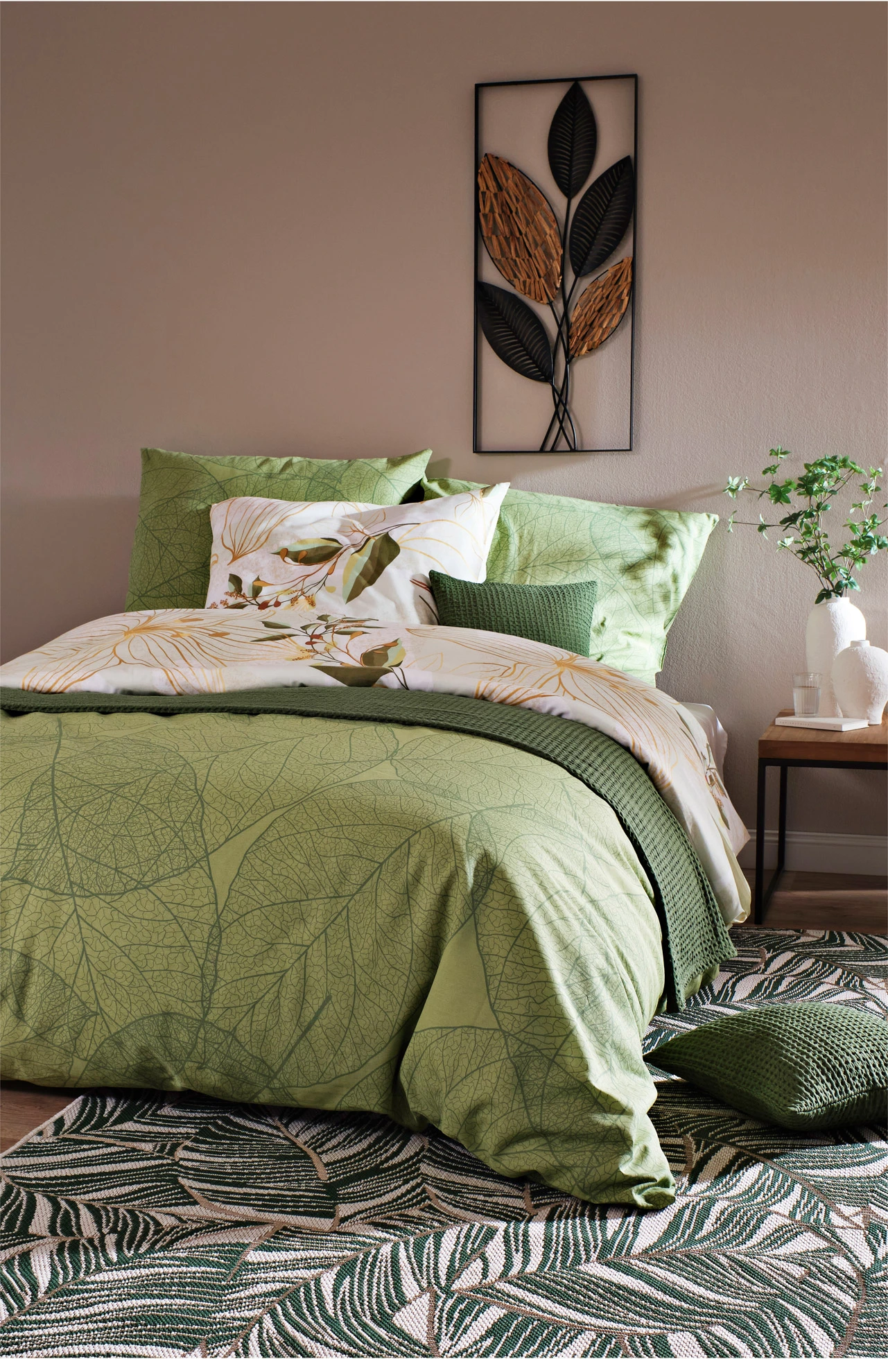 Linon dekbedovertrek • lichtgroen • bonprix online shop