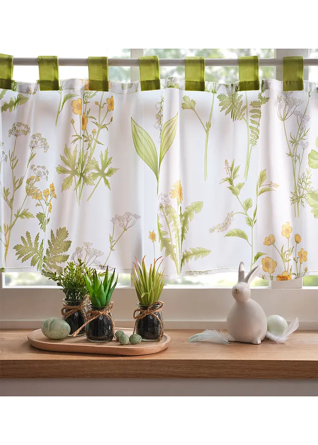 Succulentes artificielles en pot de verre (Ens. 3 pces.), Couleur: vert