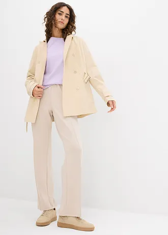 Bluză din bumbac organic 100% gros • liliachiu pastel • magazin bonprix