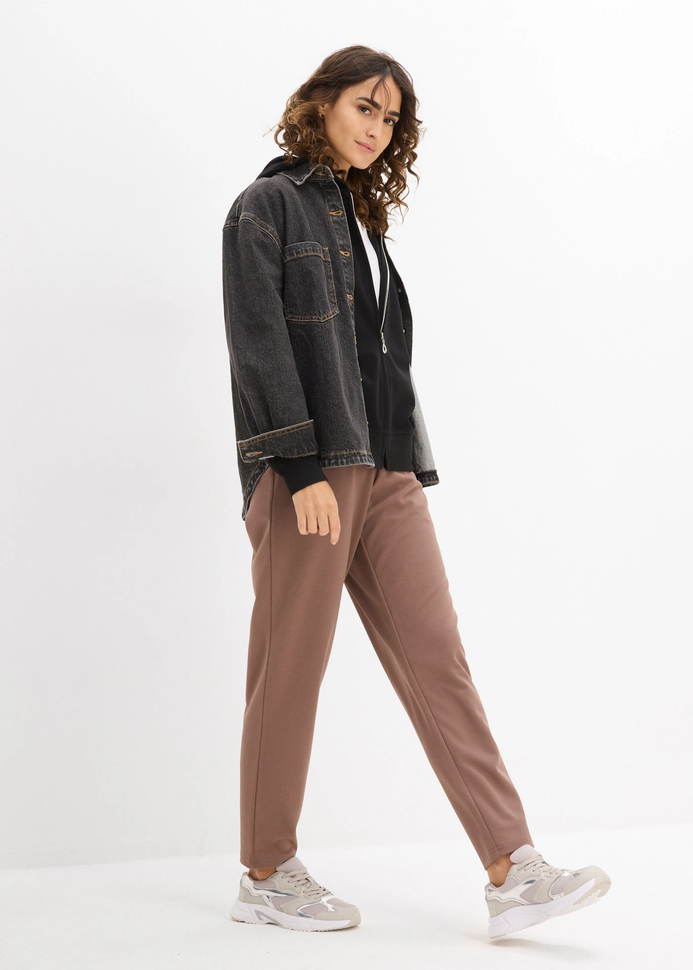 Veste en néoprène, manches longues • noir • Boutique bonprix