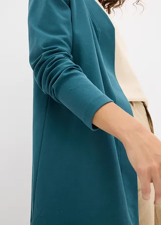 Cardigan van biologisch katoen • pepergroen • bonprix online shop