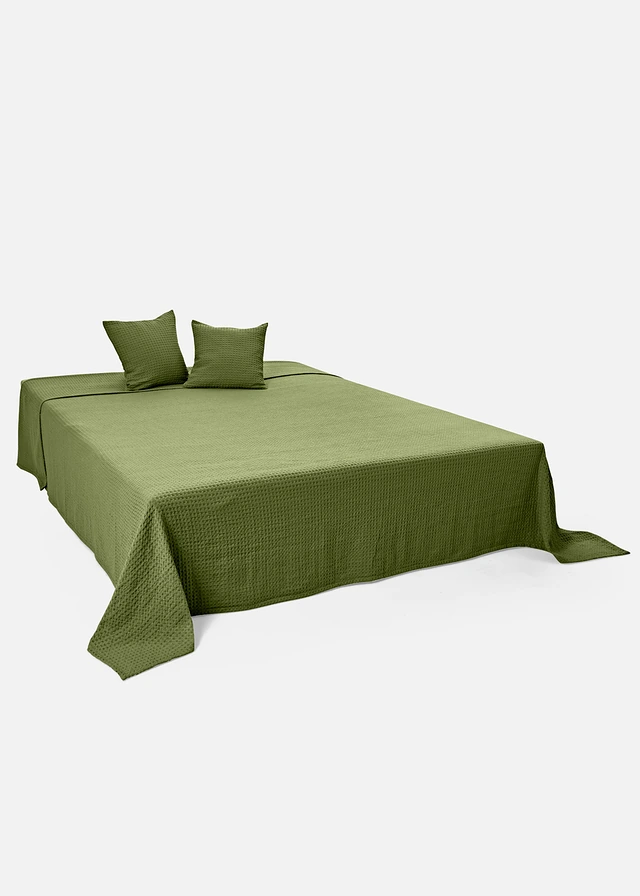 Lot de 2 housses de coussin à motif gaufré • vert • product-page.page-title-suffix