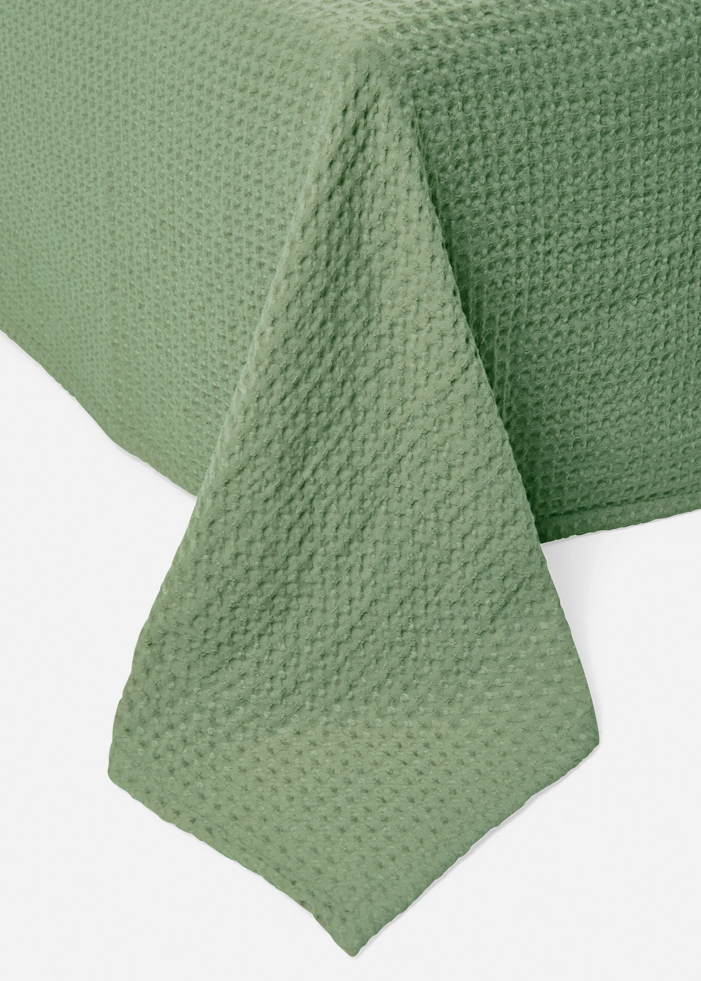 Couvre-lit en tissu gaufré • vert • Boutique bonprix
