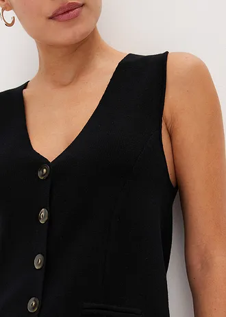 Vestă tricotată • negru • magazin bonprix