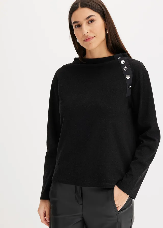 Sweater, Kleur: zwart