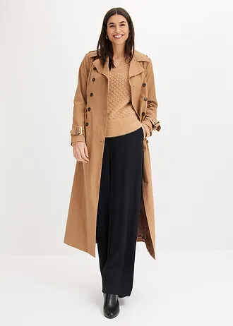 Pantalon en jersey à patte décorative • noir • Boutique bonprix