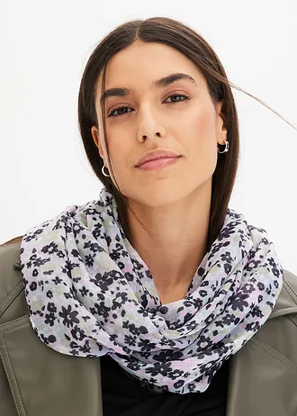 Snood • mauve poudré à fleurs • Boutique bonprix