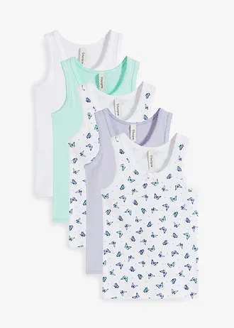 Meisjes hemd (set van 5)