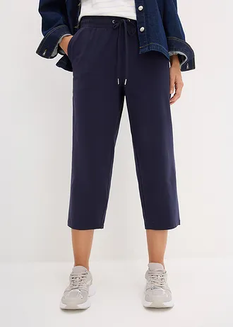 Pantaloni casual din bumbac cu stretch • bleumarin • magazin bonprix