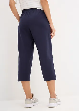 Sweatpants van stretch katoen, Kleur: donkerblauw