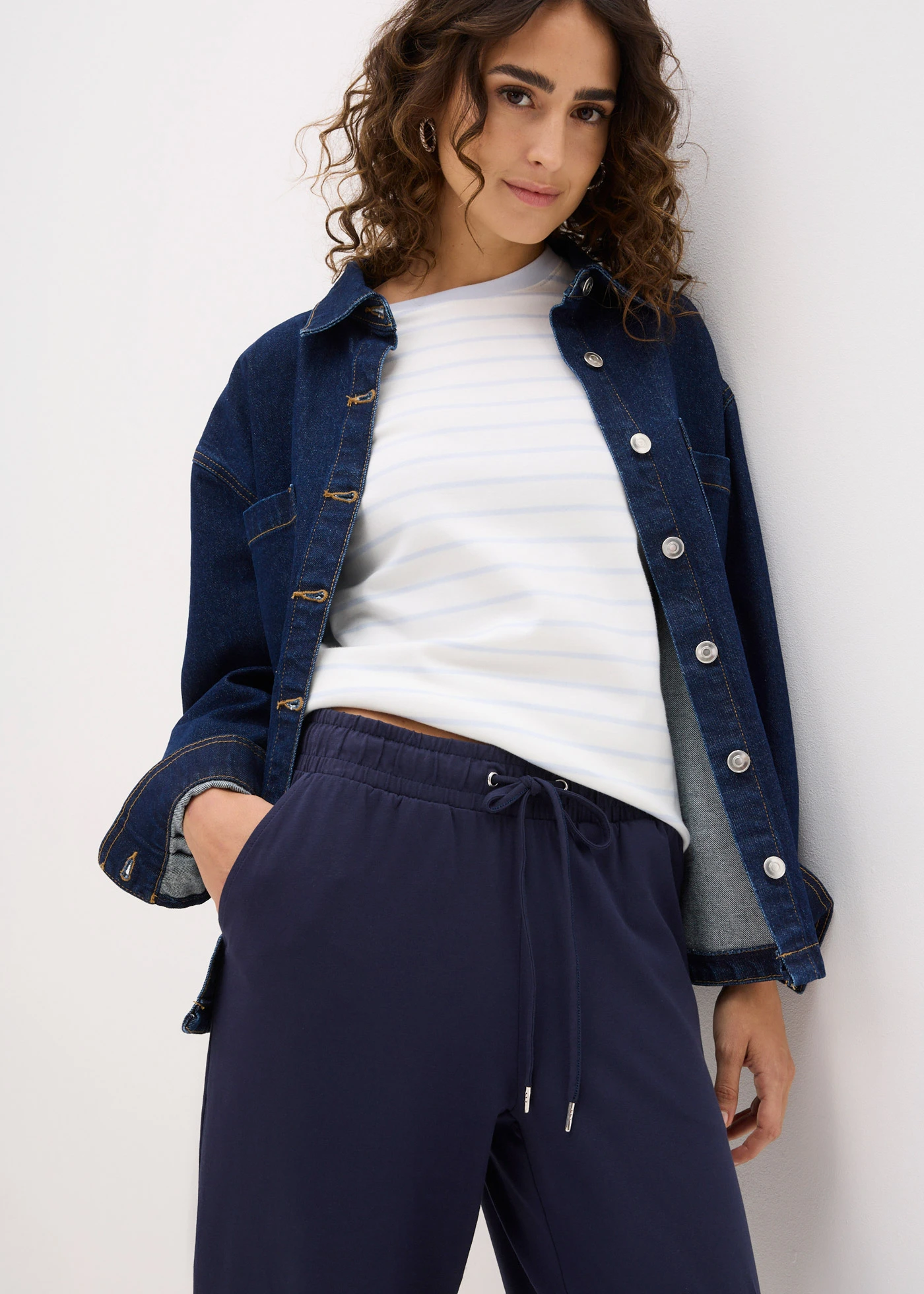 Pantalon en jersey • bleu foncé • Boutique bonprix