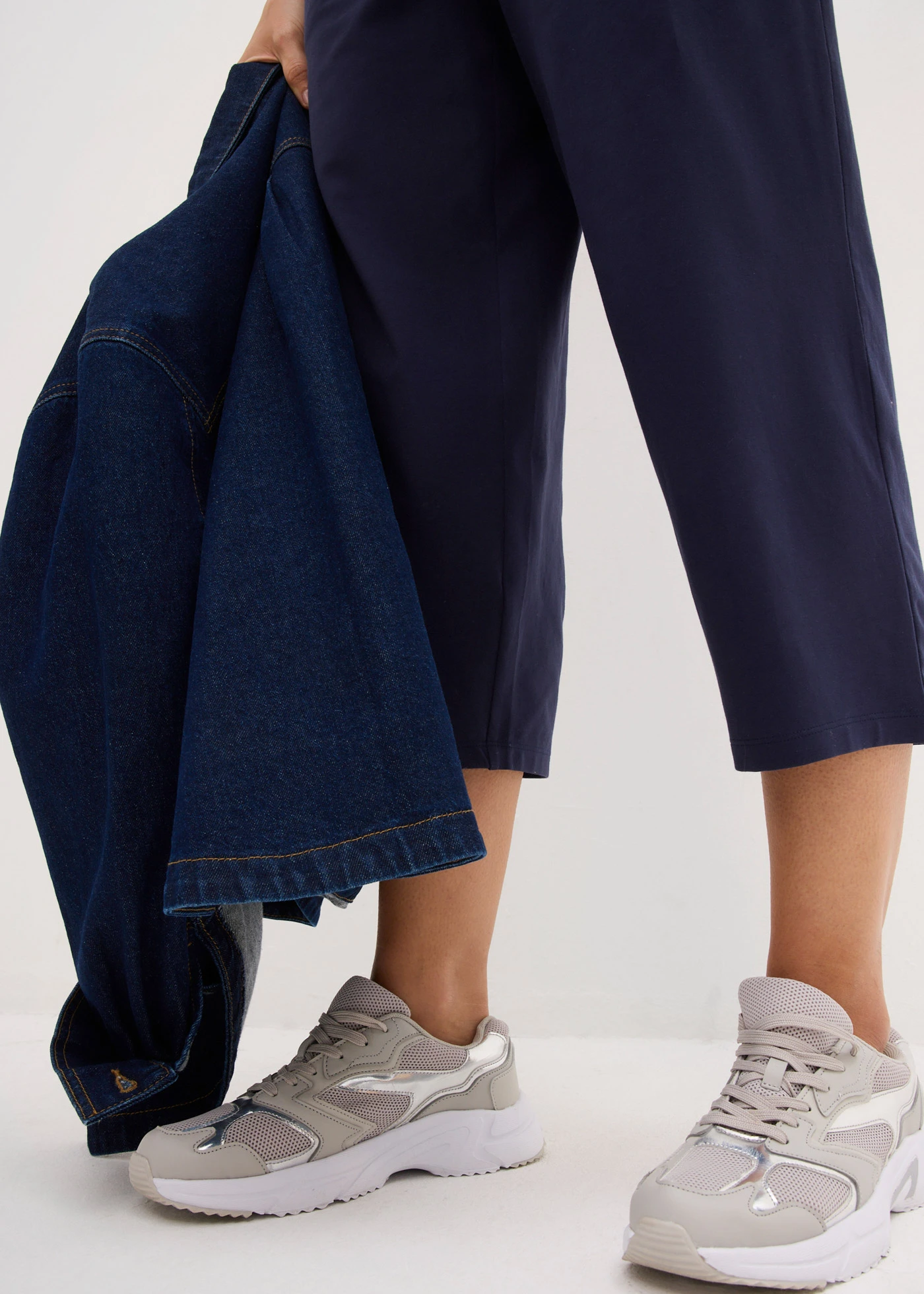 Jersey broek • donkerblauw • bonprix online shop