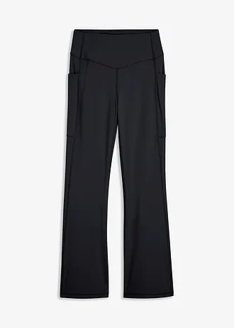 Legging de sport évasé et confortable avec poche portable, séchage rapide