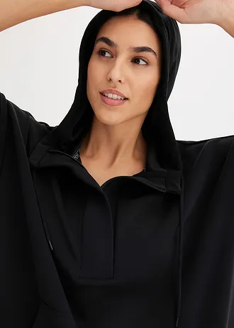 Sweat à capuche oversize et ultra-doux avec modal • noir • Boutique bonprix