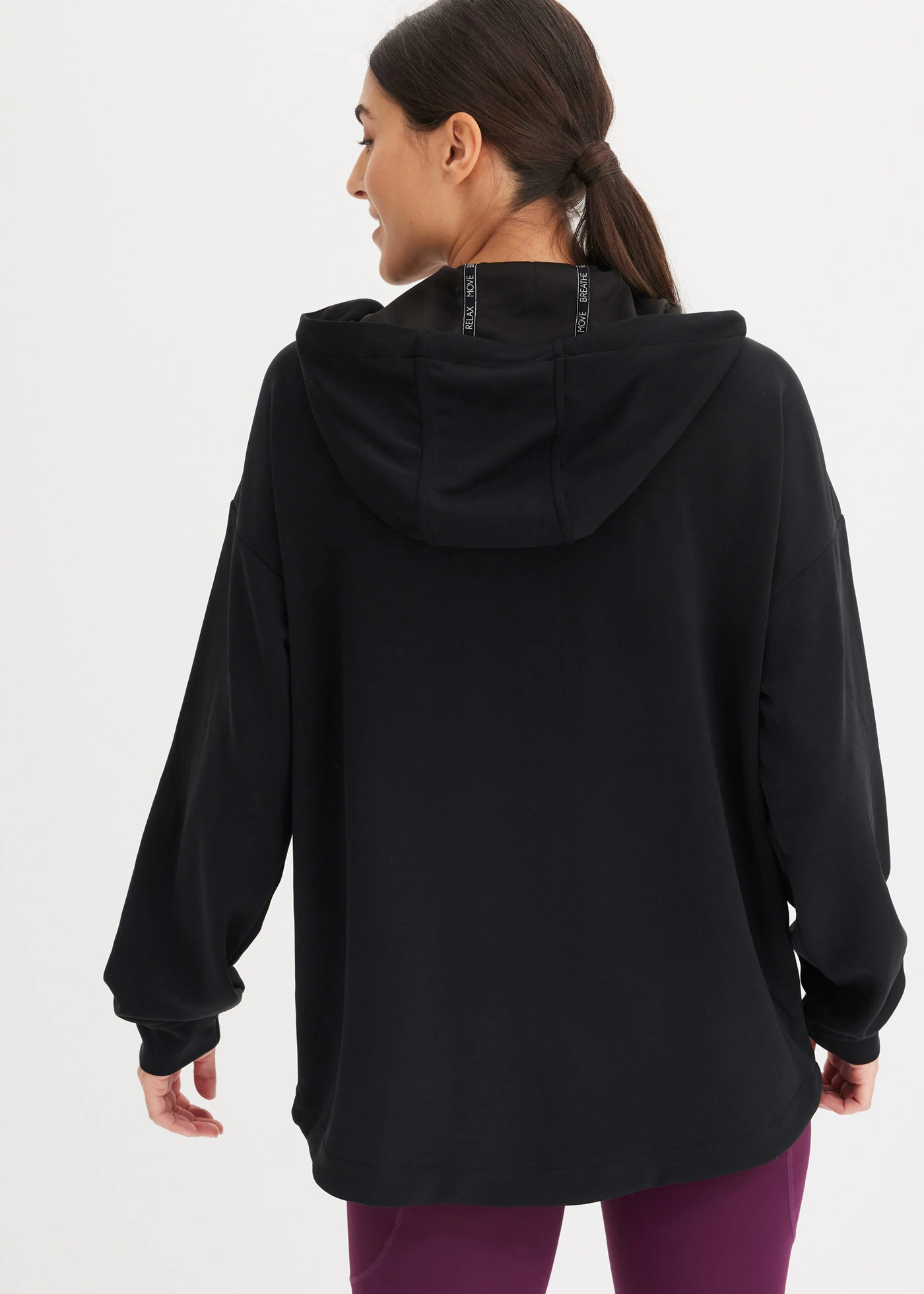 Quick dry hoodie met modal, ultrazacht • zwart • bonprix online shop