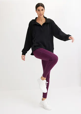 Oversized outdoor hoodie met modal, ultrazacht • zwart • bonprix online shop