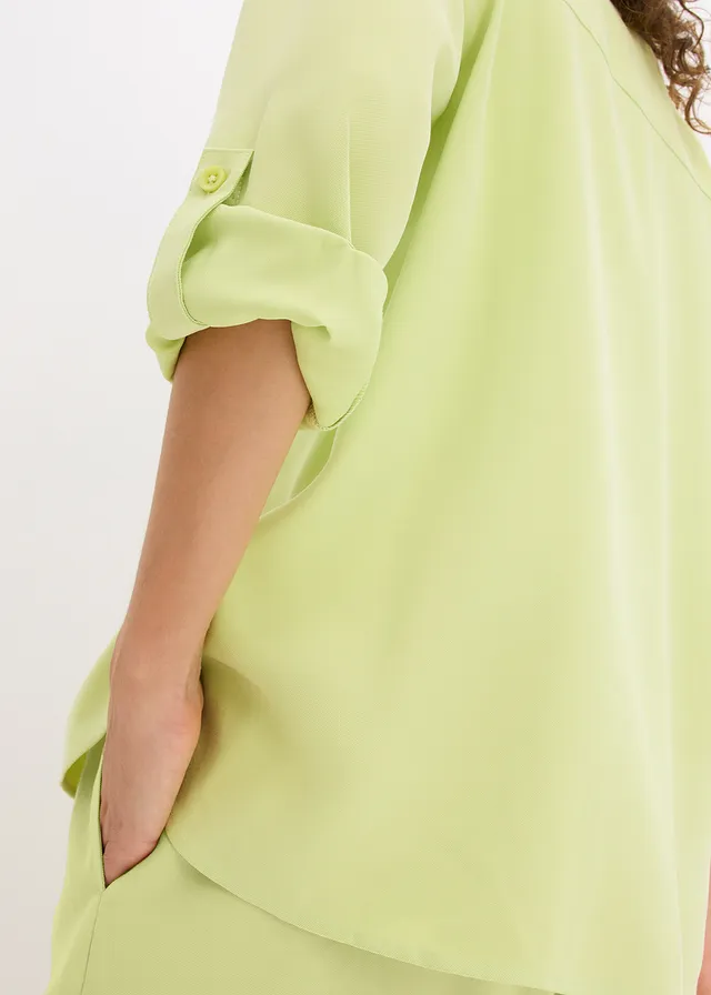 Blouse in een soepele viscosemix • mintgroen • product-page.page-title-suffix