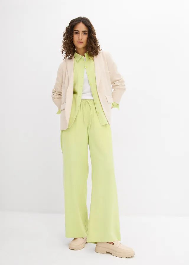Blouse in een soepele viscosemix • mintgroen • product-page.page-title-suffix