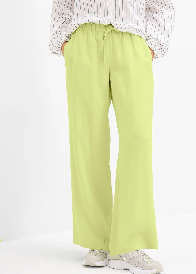 Marlene Dietrich broek van soepele viscose • mintgroen • product-page.page-title-suffix