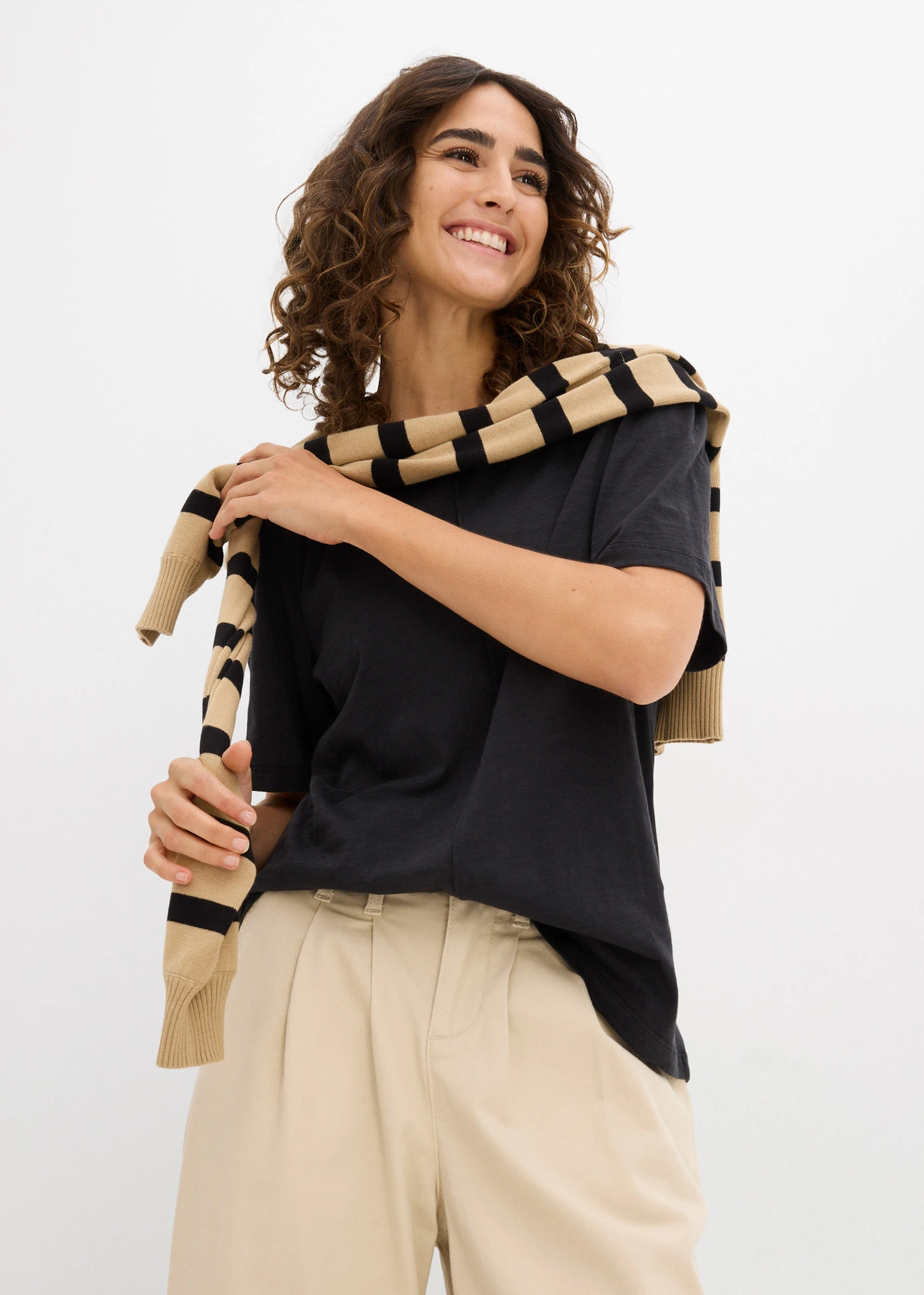 Tričko z čistej bavlny • čierna • obchod bonprix