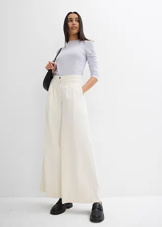 Semi-transparante longsleeve • zachtblauw • bonprix online shop