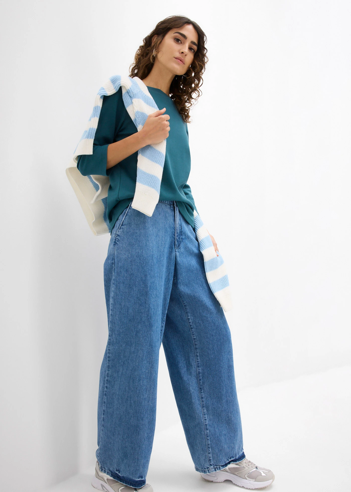 T-shirt z czystej, grubej bawełny organicznej • zielony pieprz • sklep bonprix