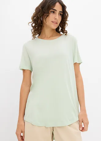Longshirt van zachte viscose • lichtrietgroen • bonprix online shop