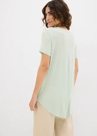 Longshirt van zachte viscose • lichtrietgroen • bonprix online shop