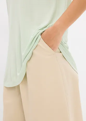 T-shirt long en viscose douce • roseau clair • Boutique bonprix