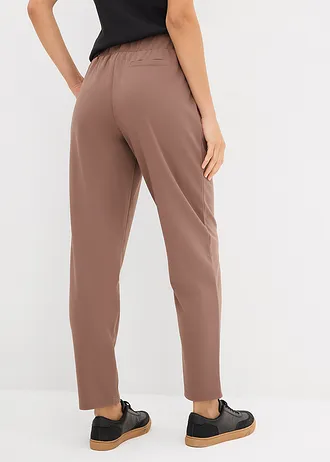 Sweatpants met comfortabele band, Kleur: middenbruin