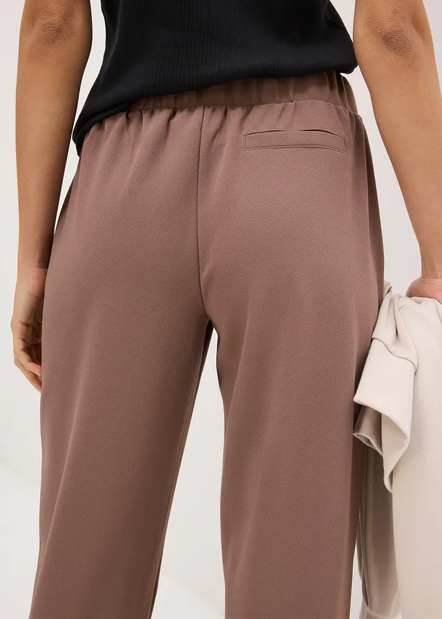 Pantalon en néoprène à taille élastiquée • marron moyen • product-page.page-title-suffix