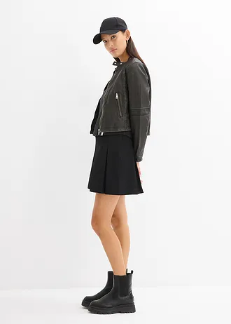 Kort T-shirt met print • zwart-wit met print • bonprix online shop