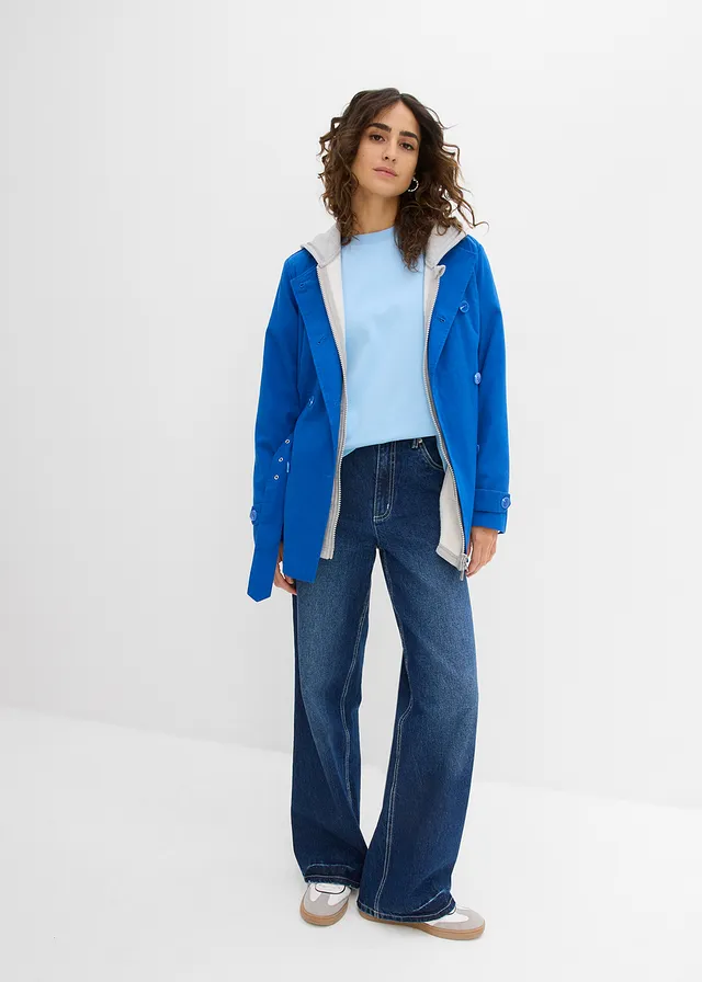 T-shirt épais oversize 100% coton, Couleur: bleu clair