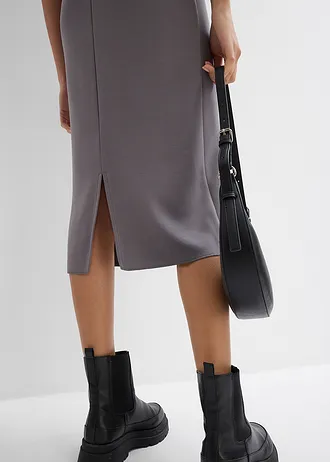 Žerzejové šaty z viskózové směsi • kouřově šedá • bonprix obchod