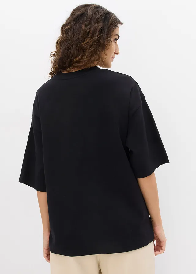 T-shirt épais oversize 100% coton • noir • product-page.page-title-suffix