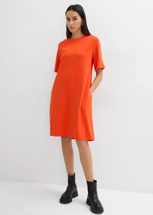 Shirtjurk in A-lijn in een viscosemix • klaproosrood • product-page.page-title-suffix