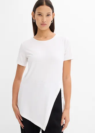 T-shirt z lekkiego dżerseju • biały • bonprix obchod