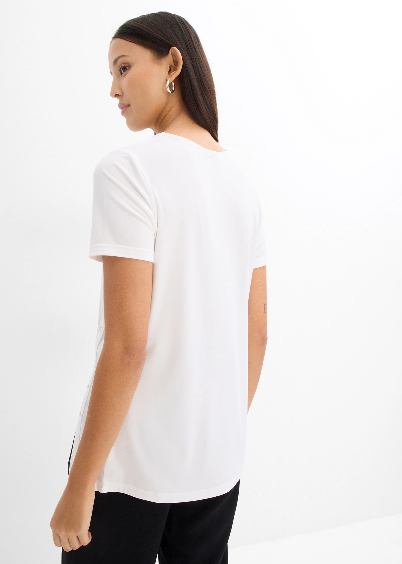 T-shirt z lekkiego dżerseju • biały • bonprix obchod