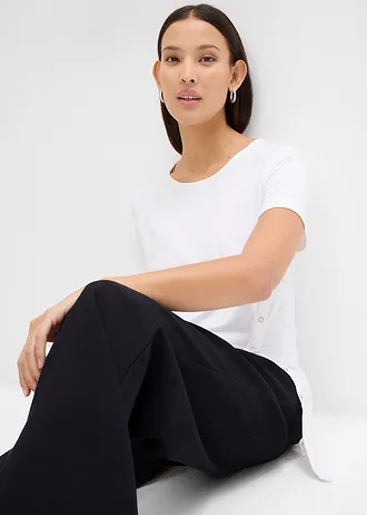 T-shirt z lekkiego dżerseju • biały • bonprix obchod