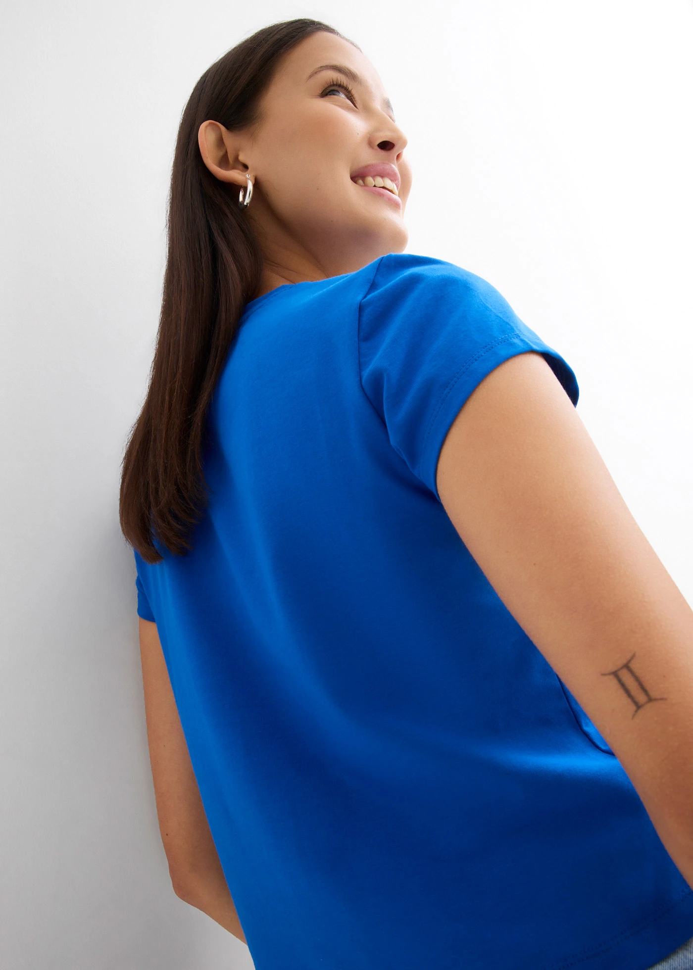 Kort T-shirt met print • arctisch blauw-wit met print • bonprix online shop