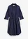 Overhemdjurk van een linnen-katoenmix, Kleur: donkerblauw