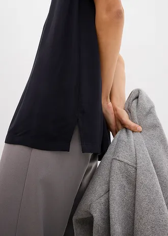 Lange tuniek van duurzame viscose • zwart • bonprix online shop