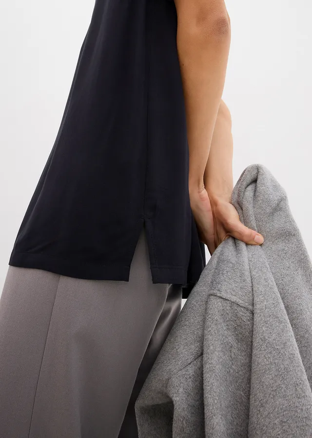 Lange tuniek van pure viscose • zwart • product-page.page-title-suffix
