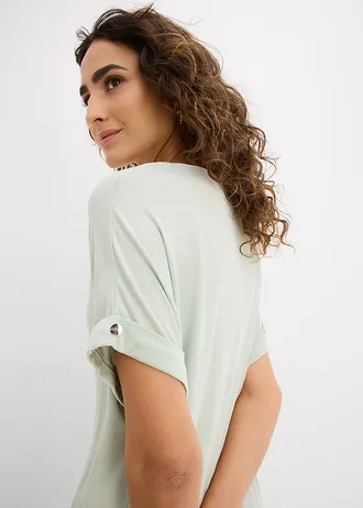 Shirt van vloeiende viscosemix • lichtrietgroen • bonprix online shop