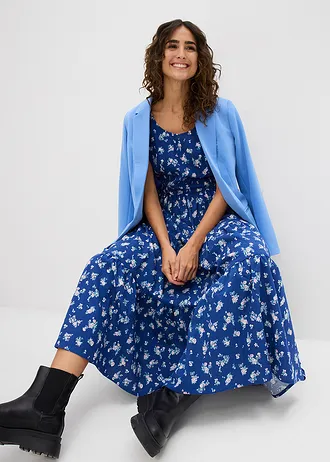 Jurk van katoen • gentiaanblauw/topaasblauw/lichtblauw gebloemd • bonprix online shop