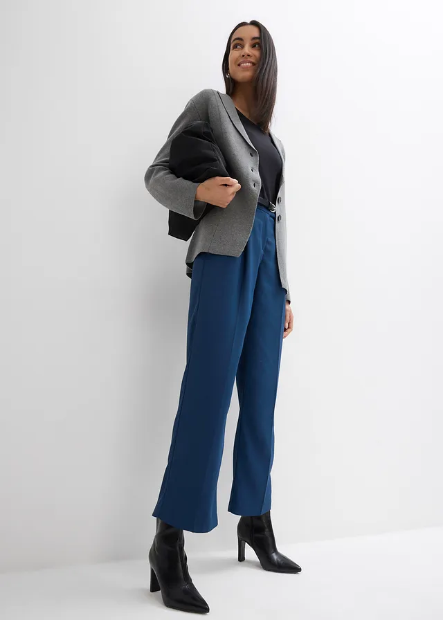 Blazervest grijs gemêleerd