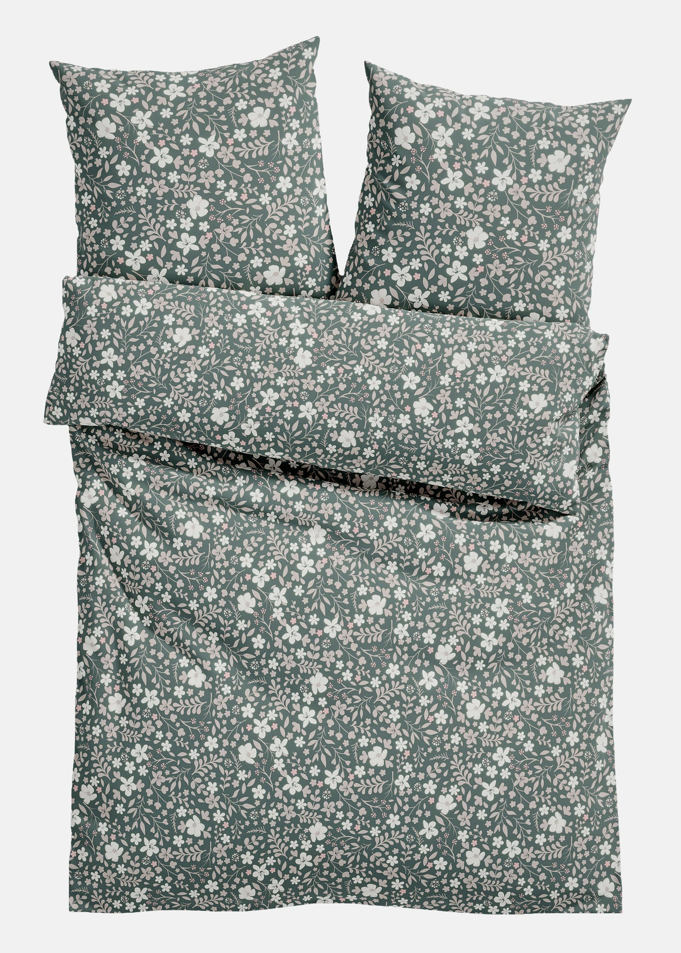 Linon dekbedovertrek • groen • bonprix online shop