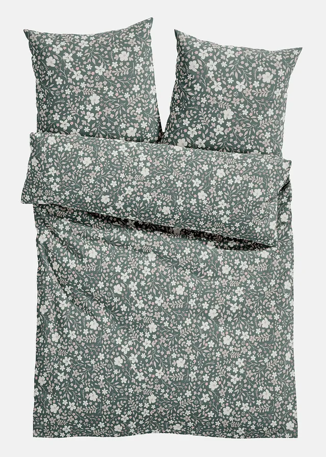 Linon dekbedovertrek • groen • bonprix online shop